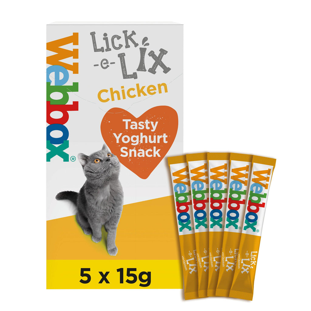 Webbox Lick-e-Lix Chicken Cat Treats x5 75g