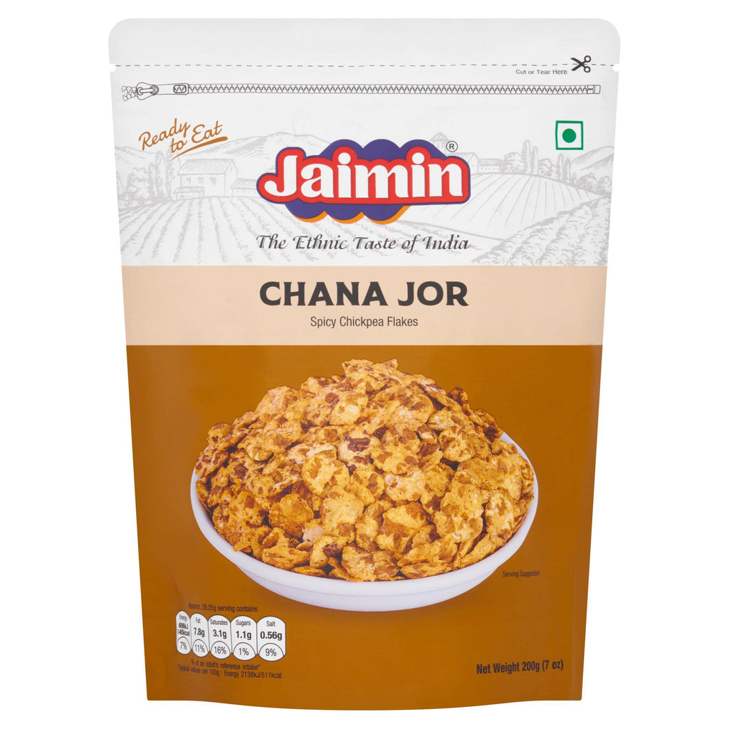 Jaimin Chana Jor Spicy Chickpea Flakes 200g