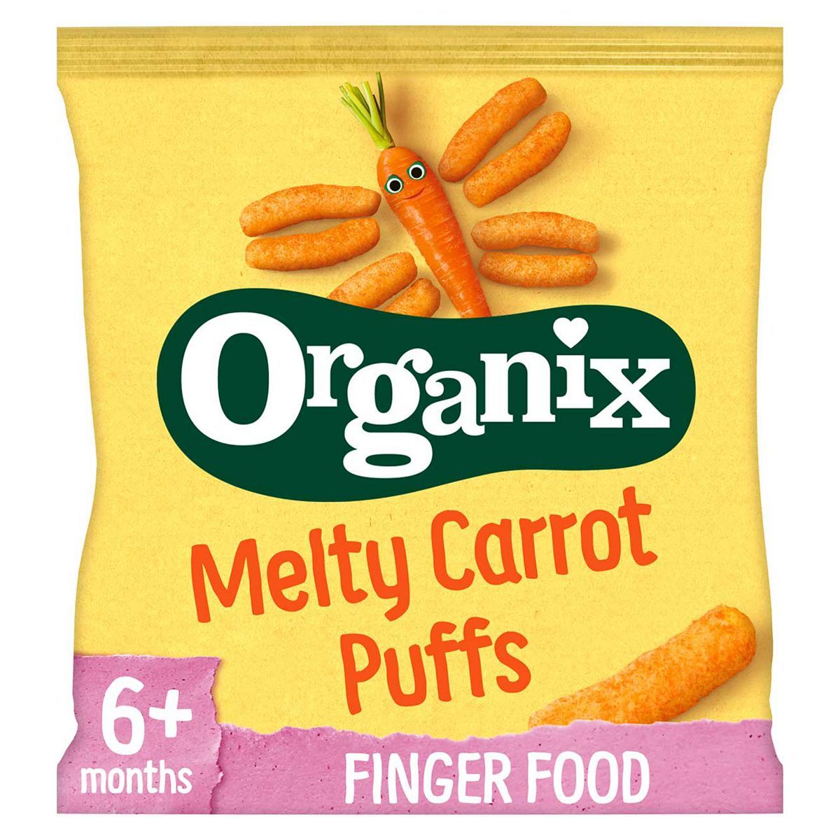 Organix Melty Carrot Puffs Organic Baby Finger Food Snack 20g GOODS Boots   