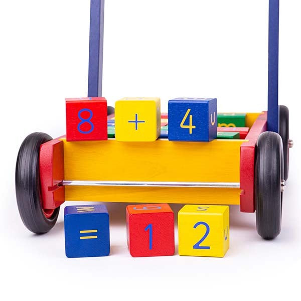 Tidlo Wooden Babywalker With ABC Blocks