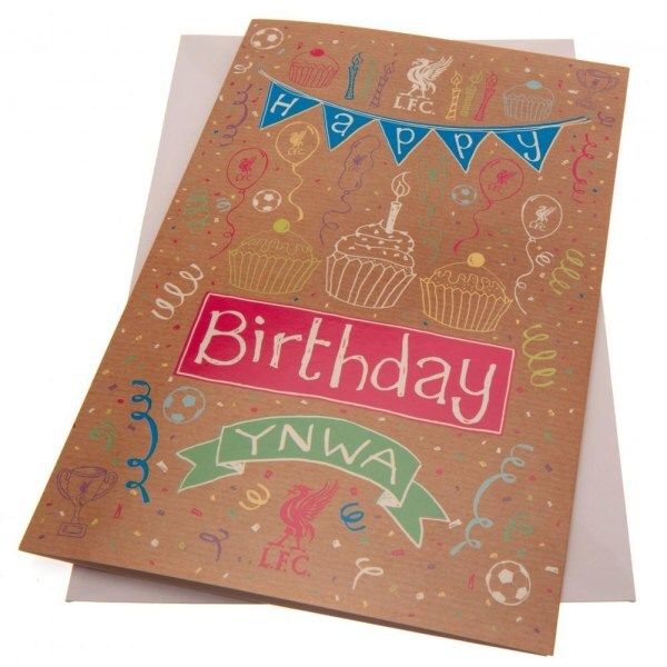 Liverpool FC YNWA Birthday Card (23cm x 15cm) GOODS Superdrug   