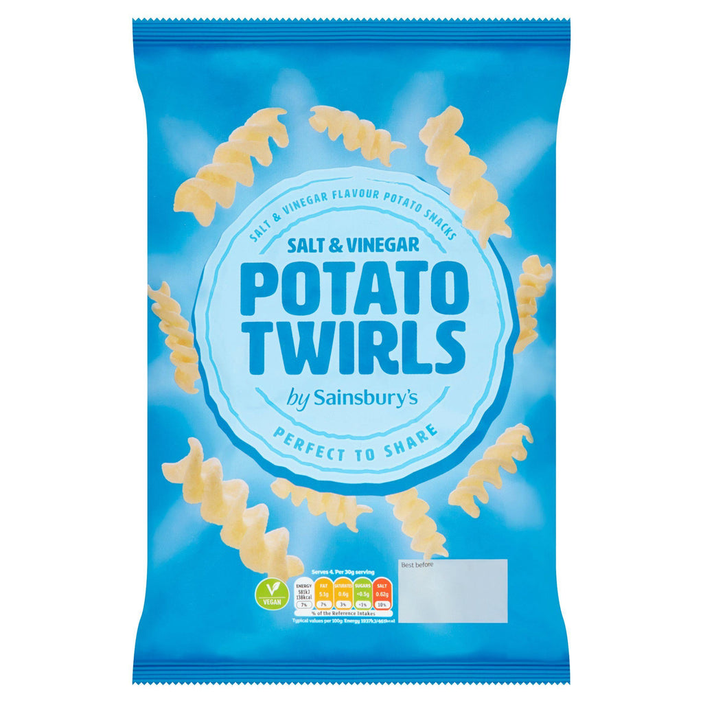 Sainsbury's Salt & Vinegar Potato Twirls 125g