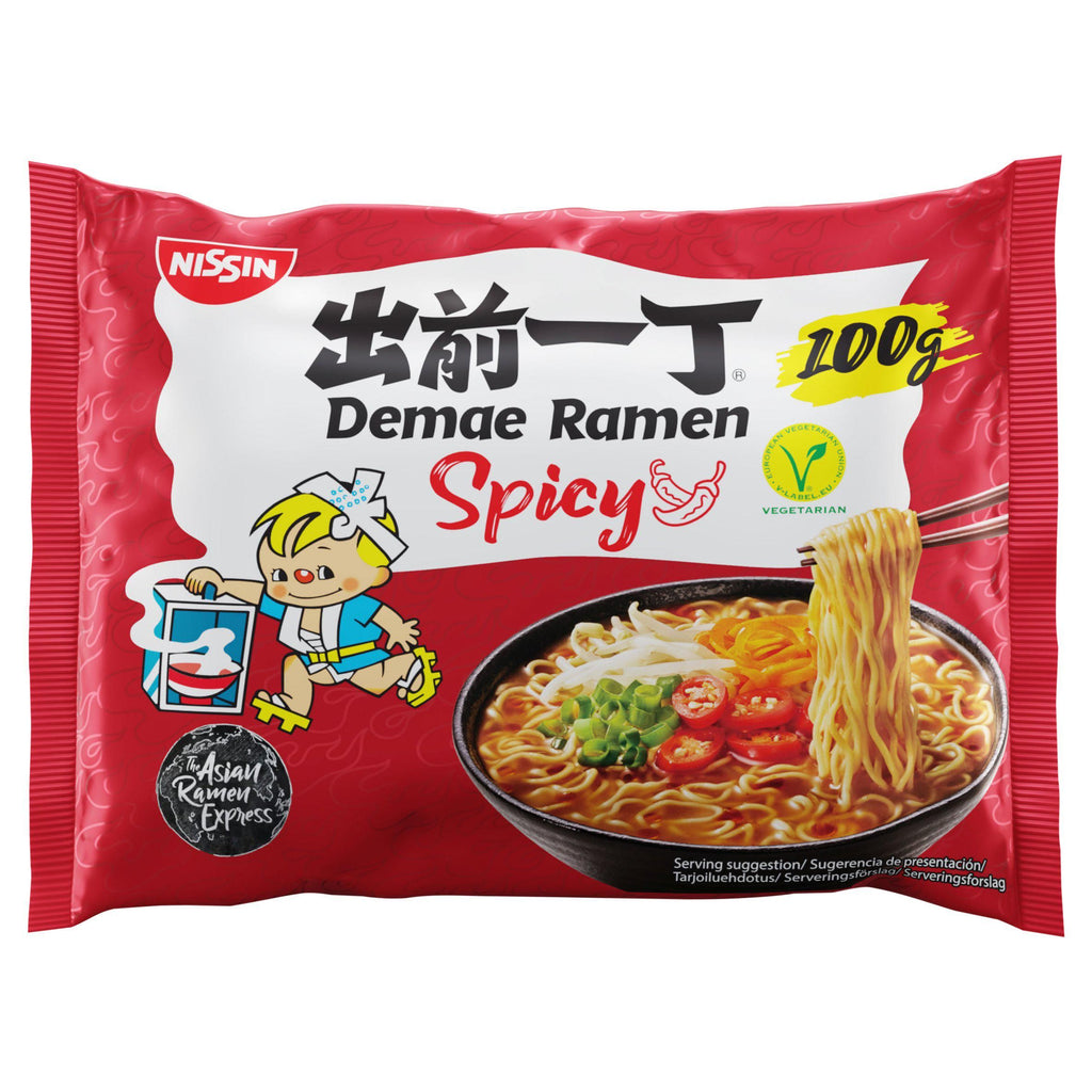 Nissin Demae Ramen Spicy Japanese Noodlesoup 100g