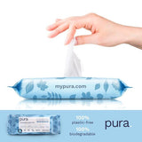 Pura Flushable Baby Wipes, 10 x 70 pack, (700 Wipes) GOODS Superdrug   