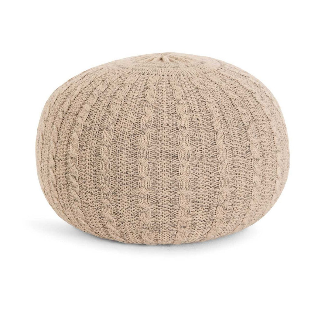 Tutti Bambini Knitted Pouffe - Stone (Natural)