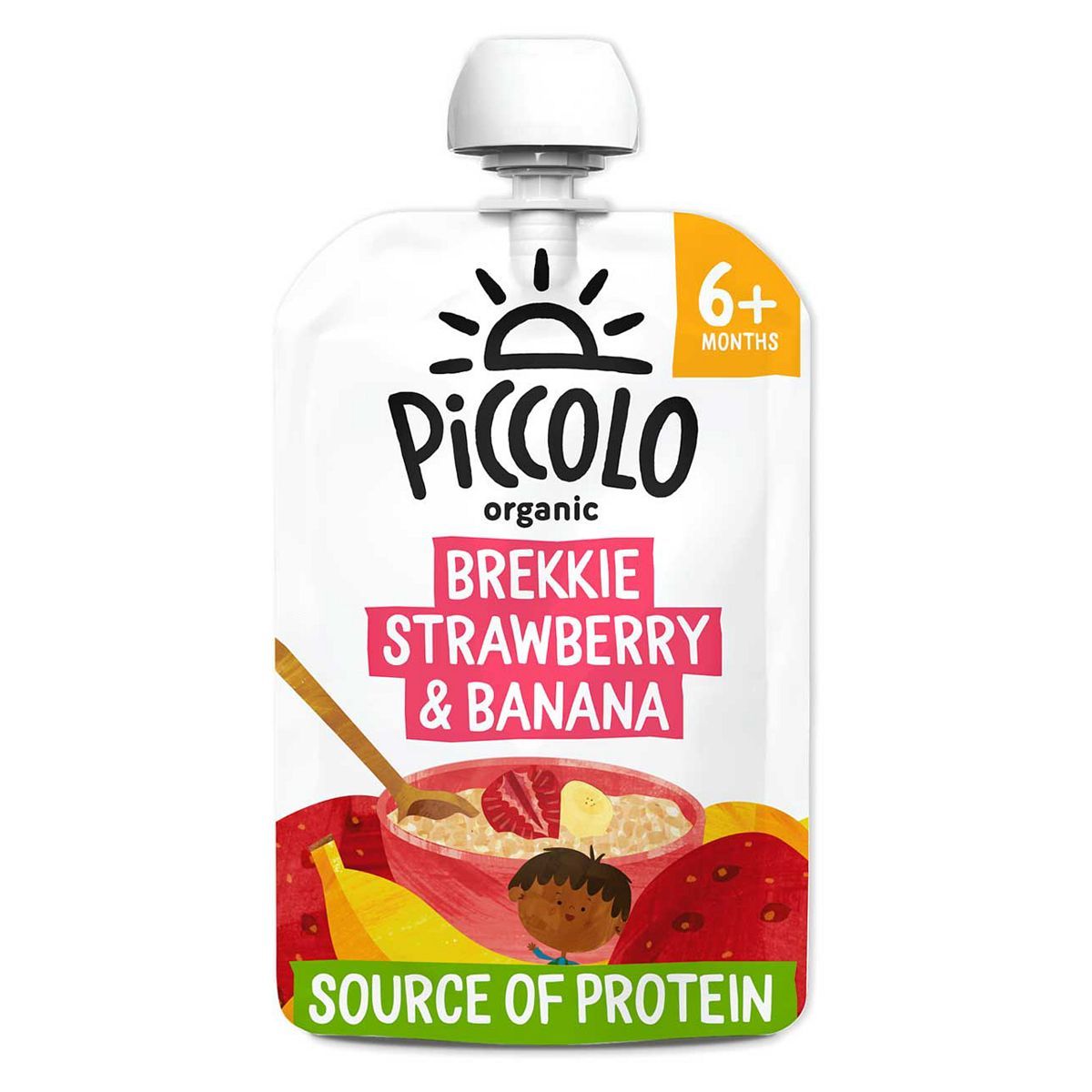 Piccolo Organic brekkie stage 1 Strawberry & banana 100g GOODS Boots   