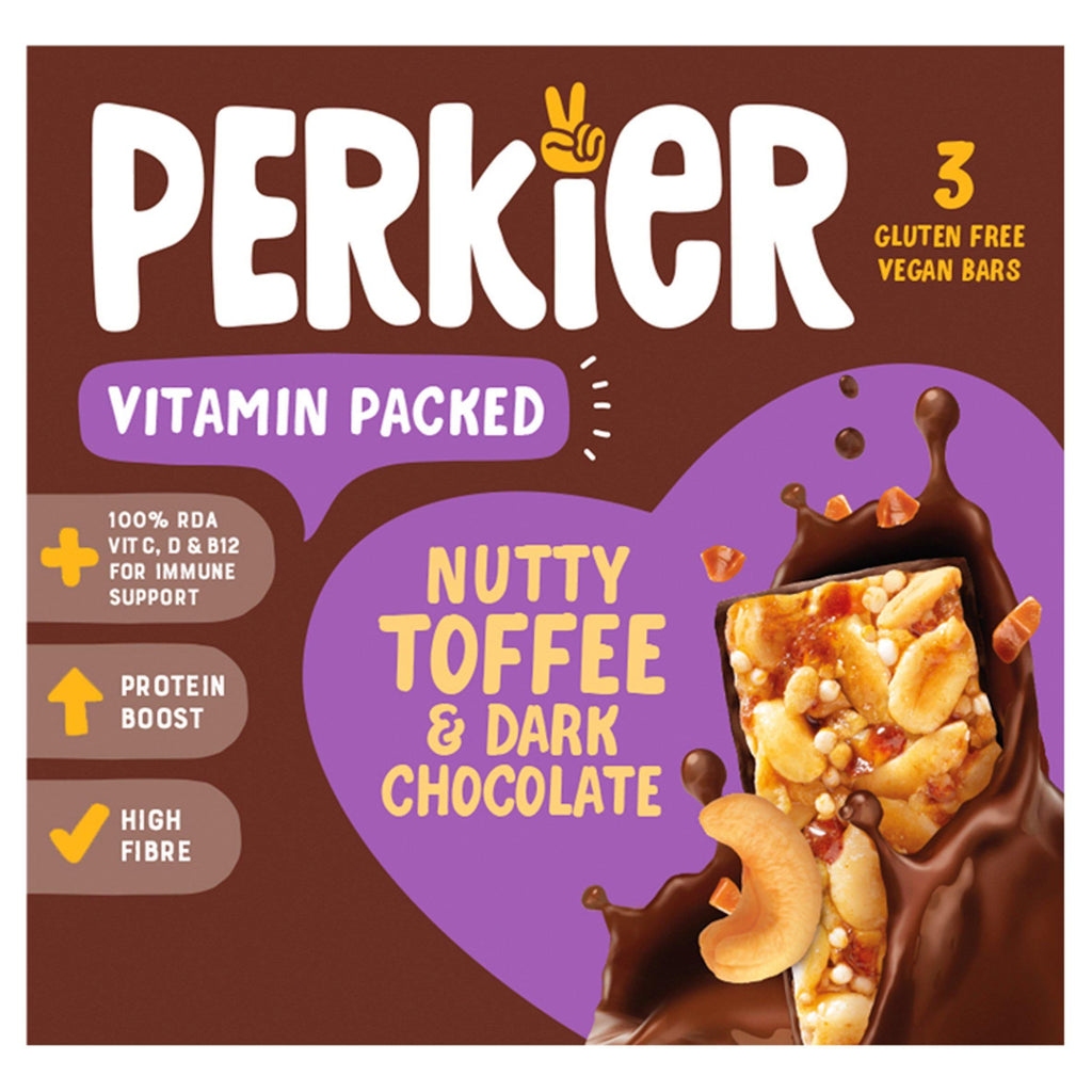 Perkier Nutty Toffee & Dark Chocolate 3x37g