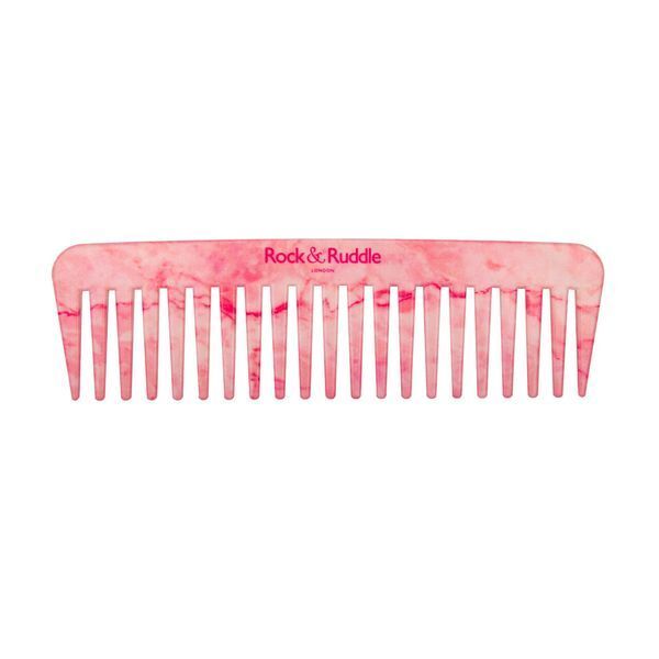 Rock & Ruddle Rose Marble Wide Tooth Comb