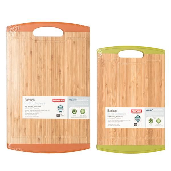 Neoflam Bamboo Non-Slip Cutting Boards x2