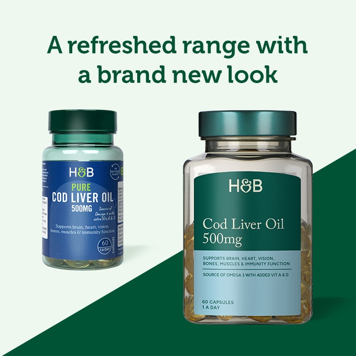 Holland & Barrett Pure Cod Liver Oil 1000mg 240 Capsules - McGrocer
