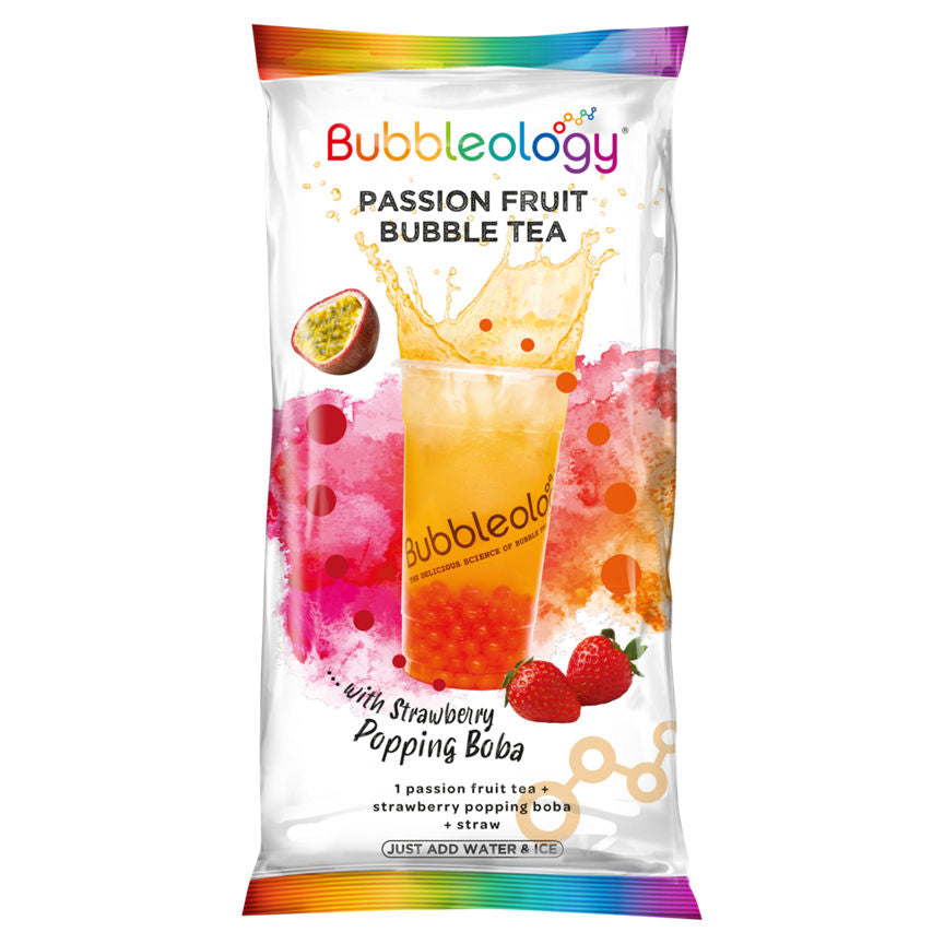 Bubbleology Passion Fruit Bubble Tea With Popping Boba