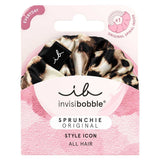 invisibobble SPRUNCHIE Leopard Print, Scrunchie with Spiral Hair Tie