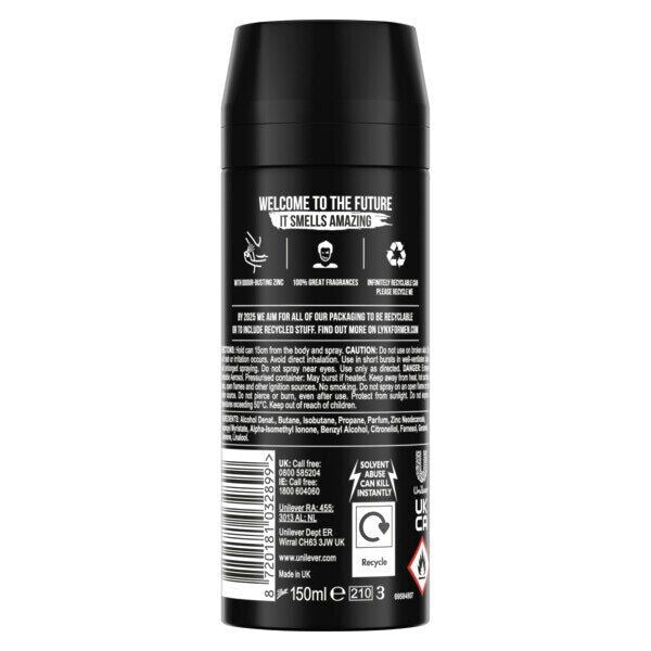 Lynx Deodorant Bodyspray Aerosol Unity Pride 150ml GOODS Superdrug   