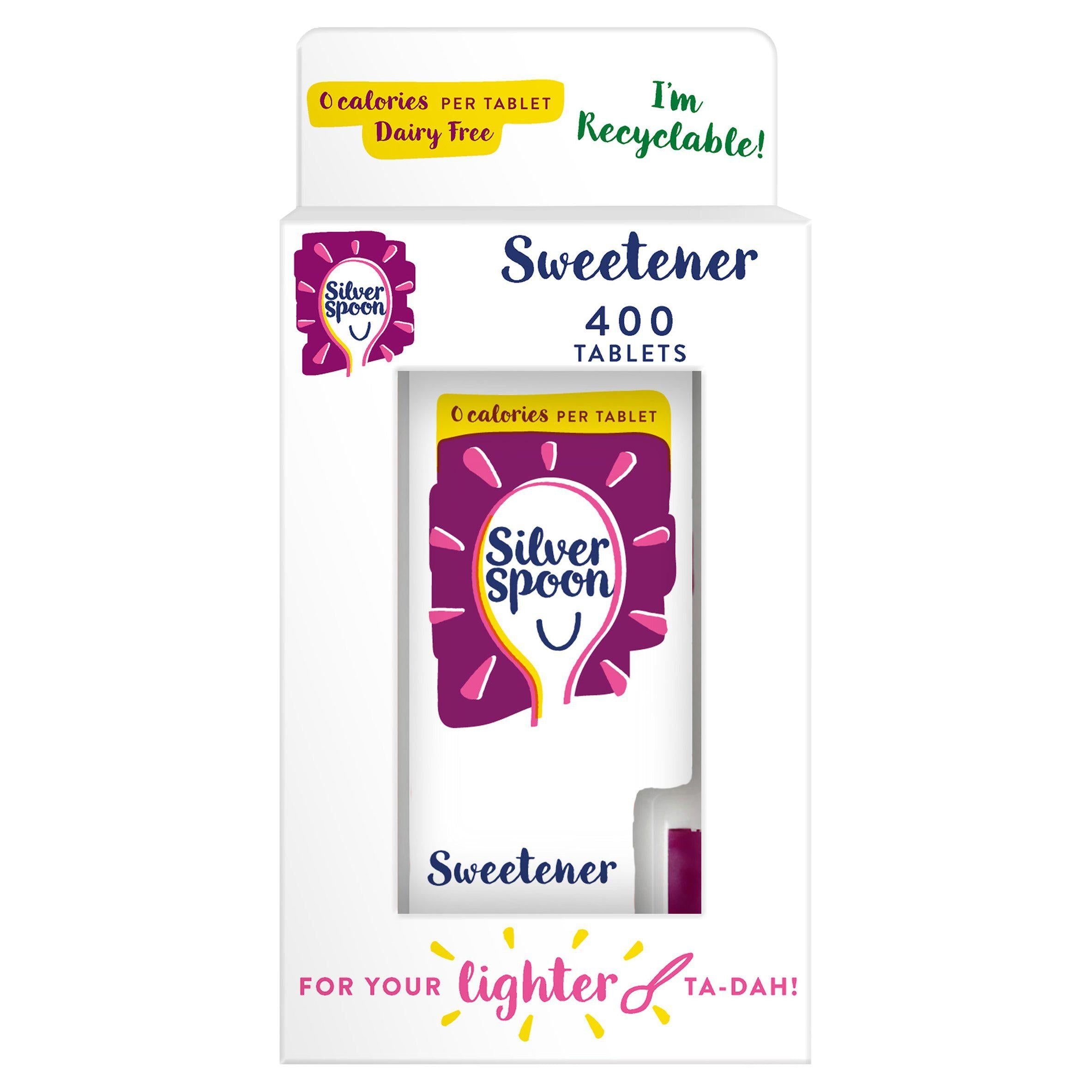 Silver Spoon 0 Calorie Sweetener Tablets x400 Sweeteners Sainsburys   