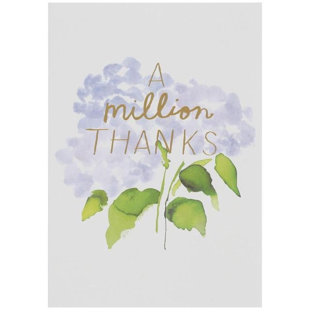 M&S Floral Thank You Card