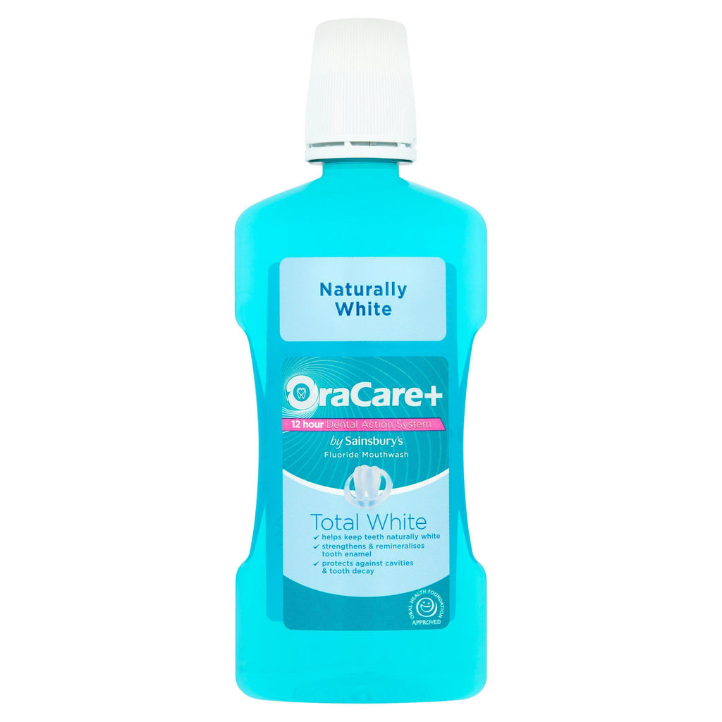 OraCare+ Total White Fluoride Mouthwash 500ml