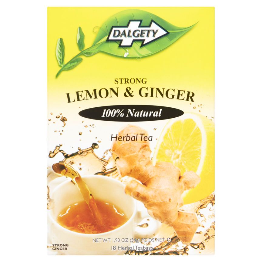 Dalgety Strong Lemon & Ginger 18 Herbal Teabags 54g