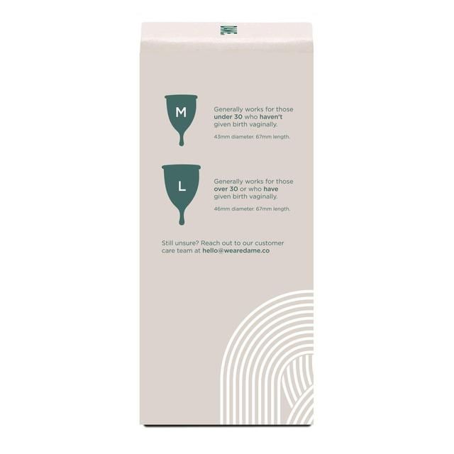 Dame Self Sanitising Menstrual Cup Large