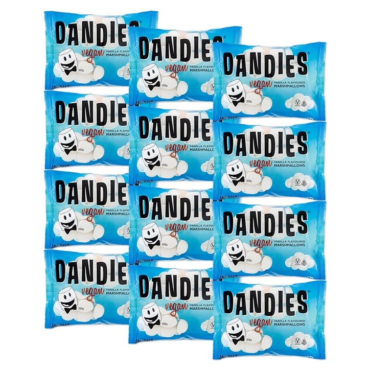 Dandies Vegan Vanilla Marshmallows 12 x 200g