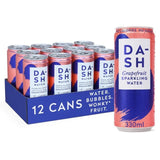 Dash Grapefruit Infused Sparkling Water   12 x 330ml