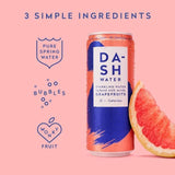 Dash Grapefruit Infused Sparkling Water   12 x 330ml