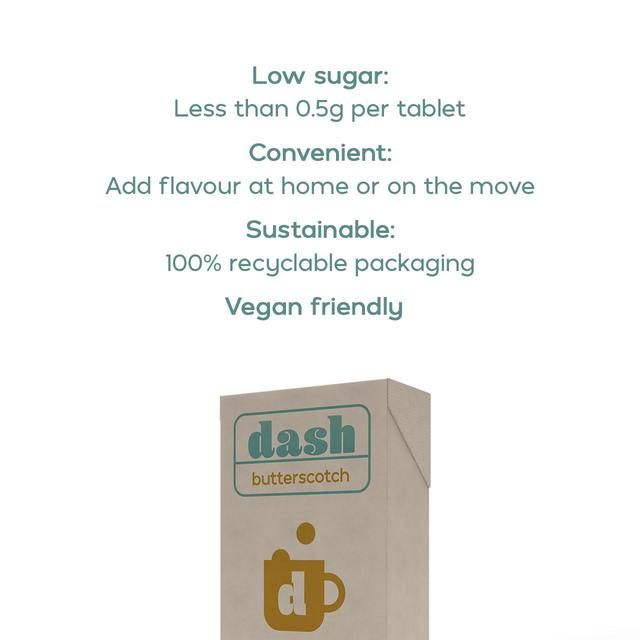 Dash Low Sugar Butterscotch Flavouring Tablets   30 per pack