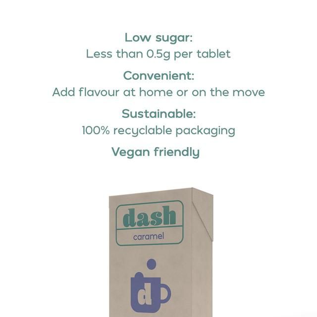 Dash Low Sugar Caramel Flavouring Tablets   30 per pack