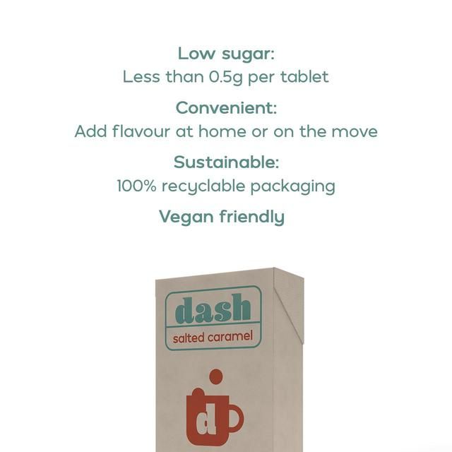 Dash Low Sugar Salted Caramel Flavouring Tablets   30 per pack