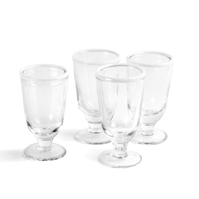 Daylesford Ledbury White Tipped Wine Glasses Set   4 per pack