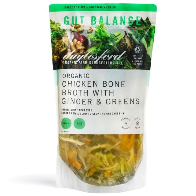 Daylesford Organic Chicken Bone Broth with Ginger & Greens   500ml