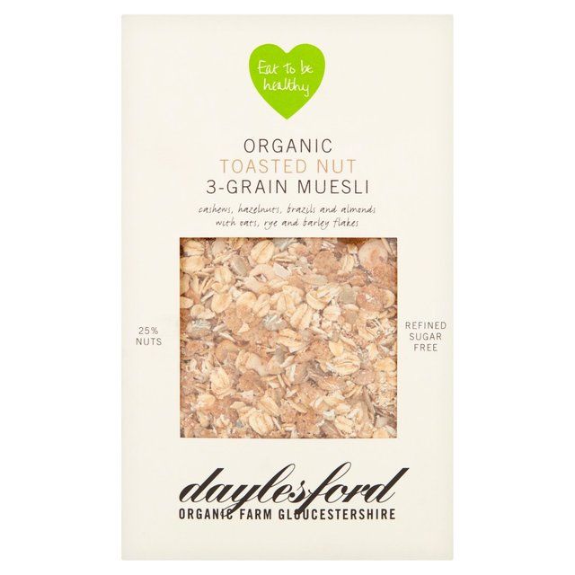 Daylesford Organic Toasted Nut 3-Grain Muesli   450g