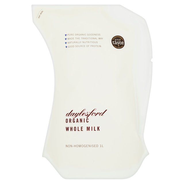 Daylesford Organic Whole Milk Unhomogenised   1L