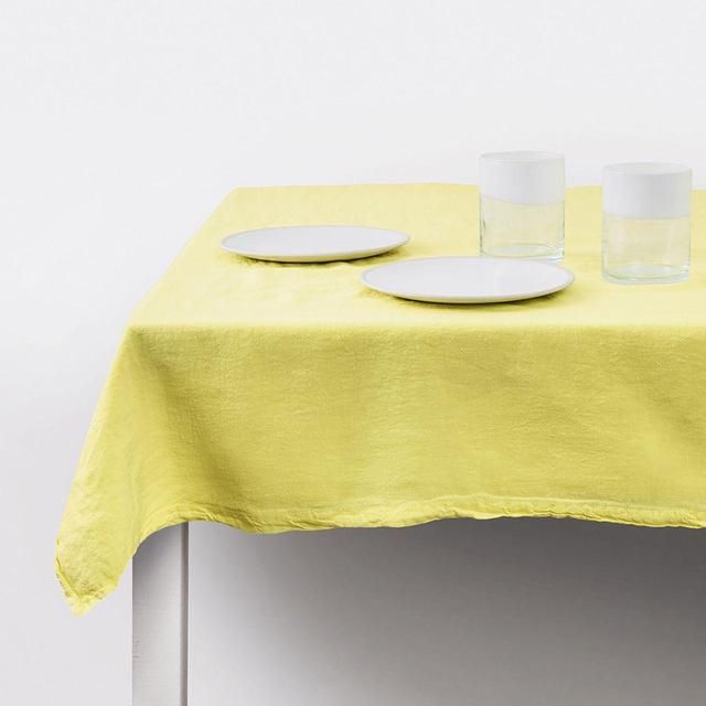 Daylesford Tiller Yellow Linen Tablecloth