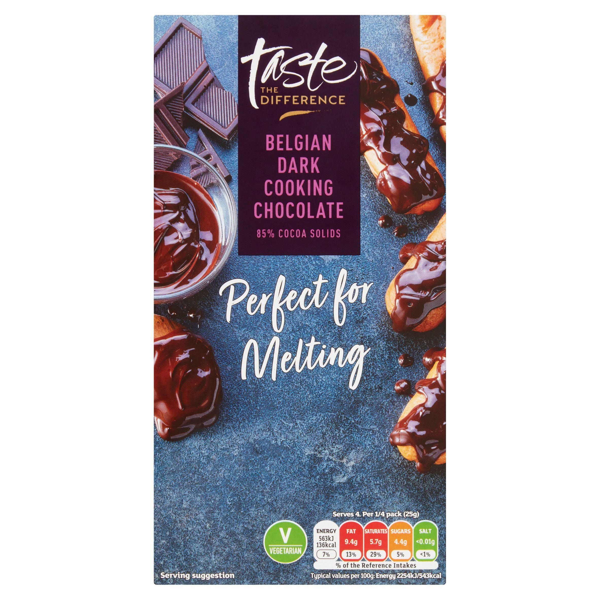 Sainsbury's Belgian Dark 85% Cocoa Cooking Chocolate, Taste The Difference 100g GOODS Sainsburys   