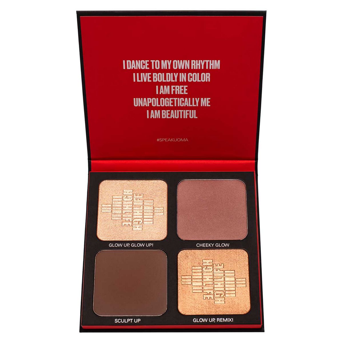 UOMA Beauty High Life Highlighter + Contour Face Palette - Medium to Deep GOODS Boots   