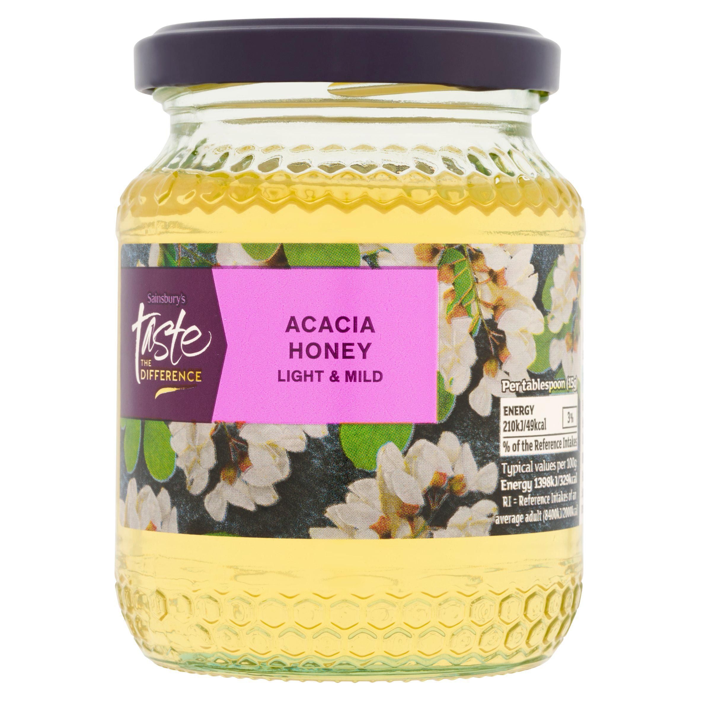 Sainsbury's Acacia Honey, Taste the Difference 340g Honey Sainsburys   