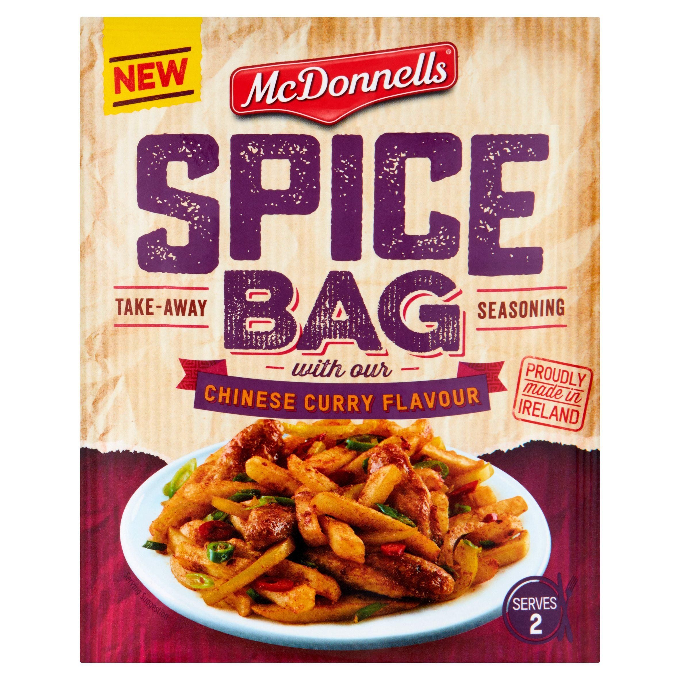 McDonnells Spice Bag Chinese Curry Flavour Seasoning Mix 40g GOODS Sainsburys   