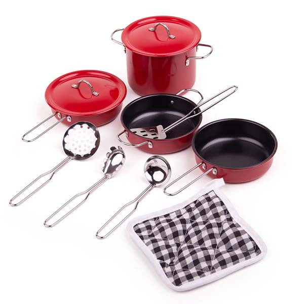 Tidlo Non-Stick Red Cookware Set