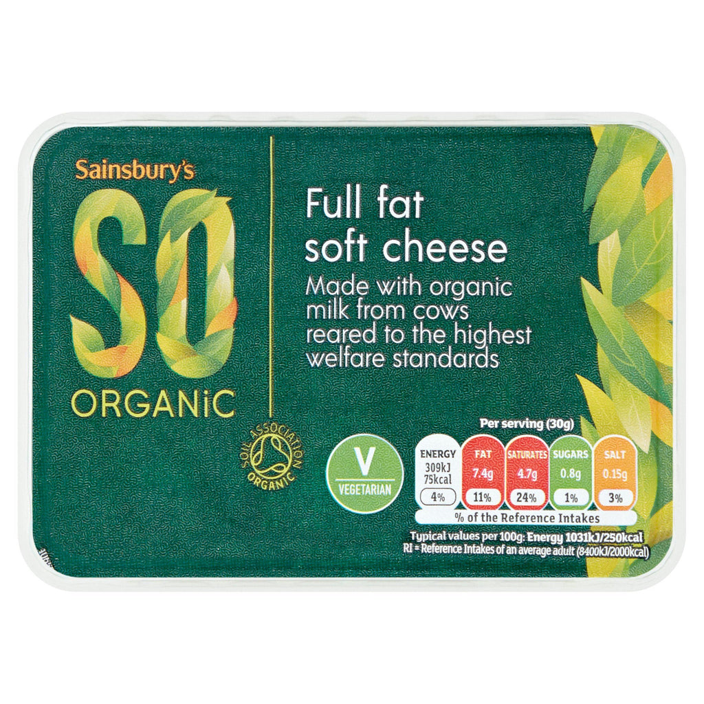 Sainsbury's Soft Cheese, SO Organic 250g