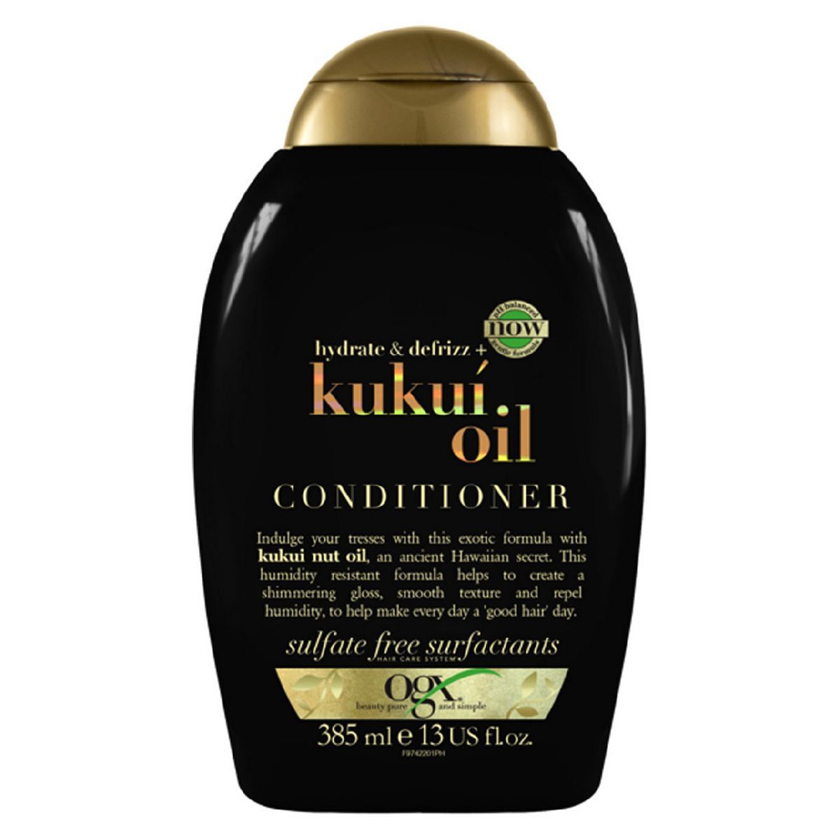 OGX Hydrate & Defrizz+ Kukui Oil pH Balanced Conditioner 385ml GOODS Boots   