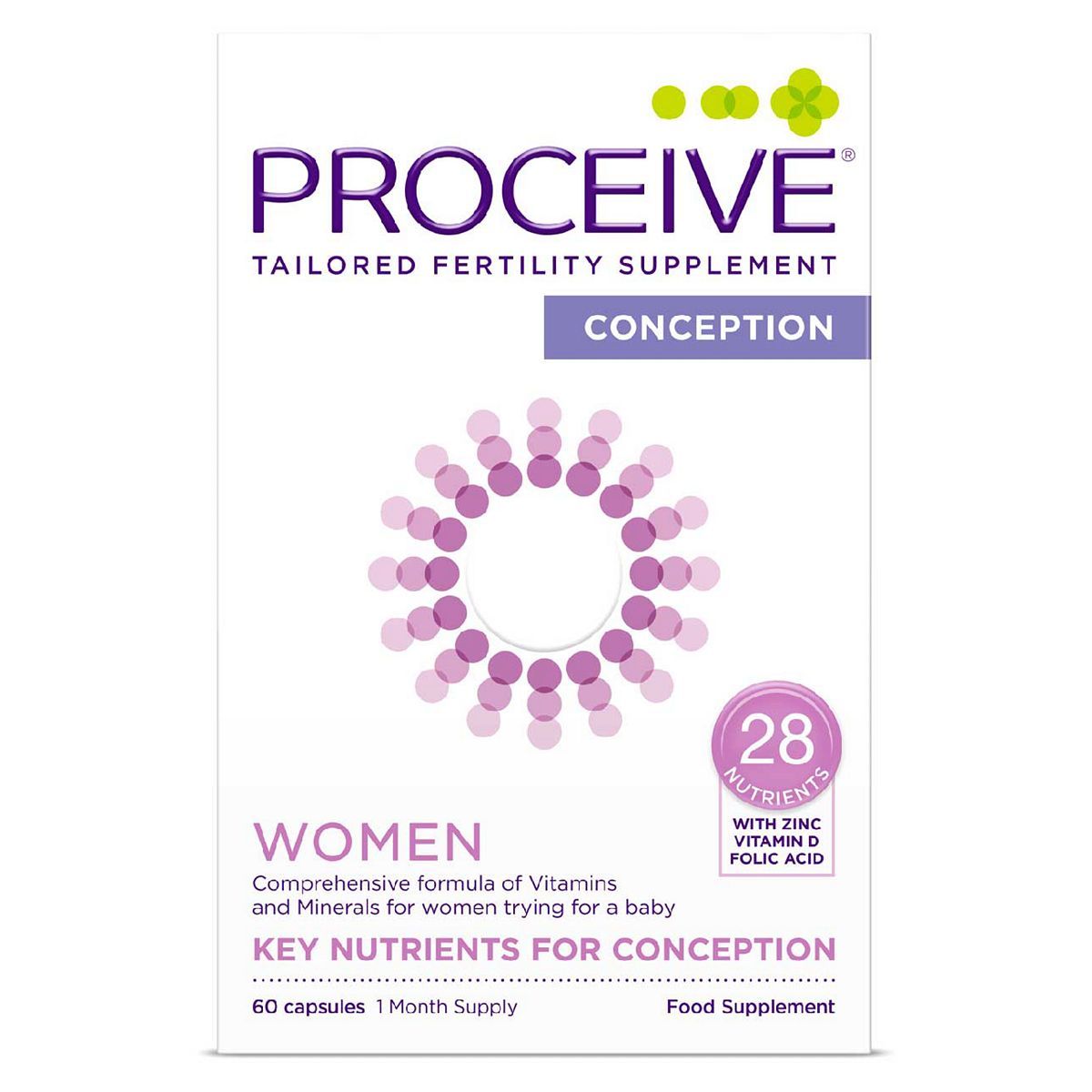 Proceive Advanced Fertility Supplement Women - 60 Capsules GOODS Boots   