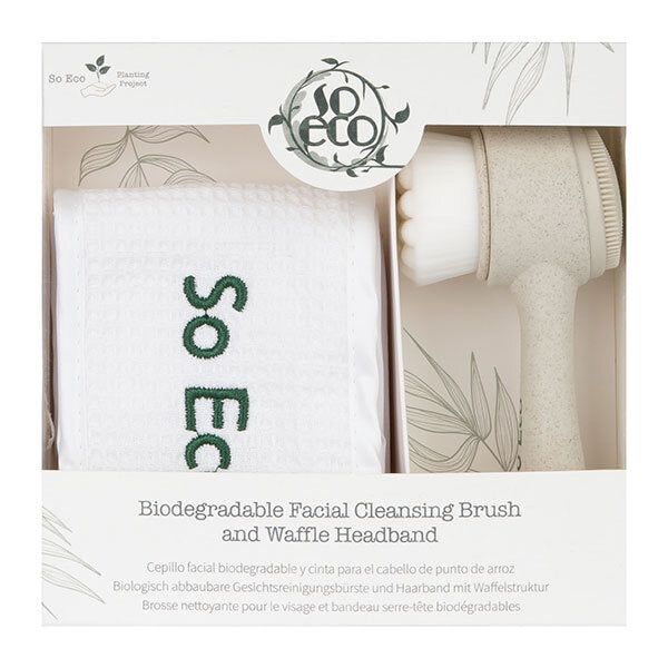 So Eco Facial Cleansing Brush & Waffle Headband