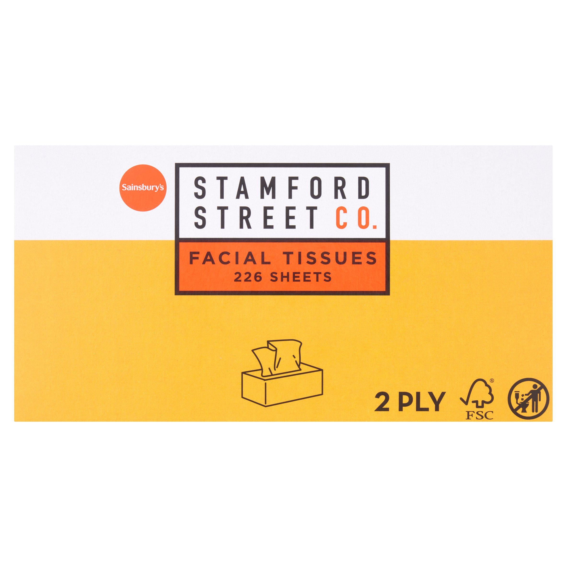 Stamford Street Co. Facial Tissues 2 Ply Tissues Sainsburys   