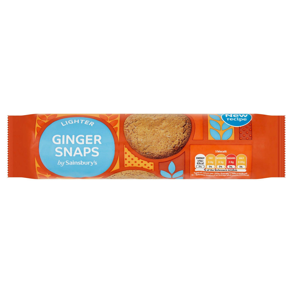 Sainsbury's 35% Reduced Fat Ginger Snaps 250g