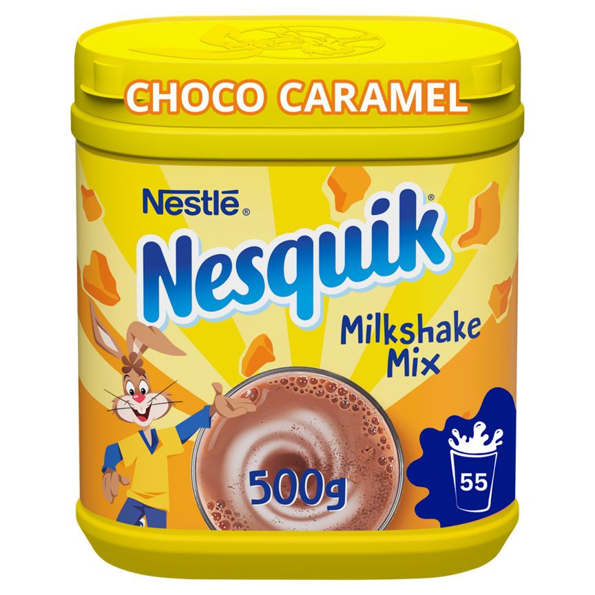 Nesquik Choco-Caramel Milkshake Powder 500g Tub