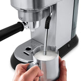 De'Longhi Dedica Arte Pump Espresso Coffee Machine in Silver, EC885.M