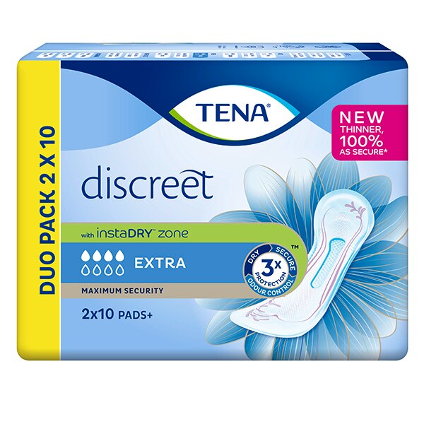 TENA Discreet Extra incontinence Pads 20 pack