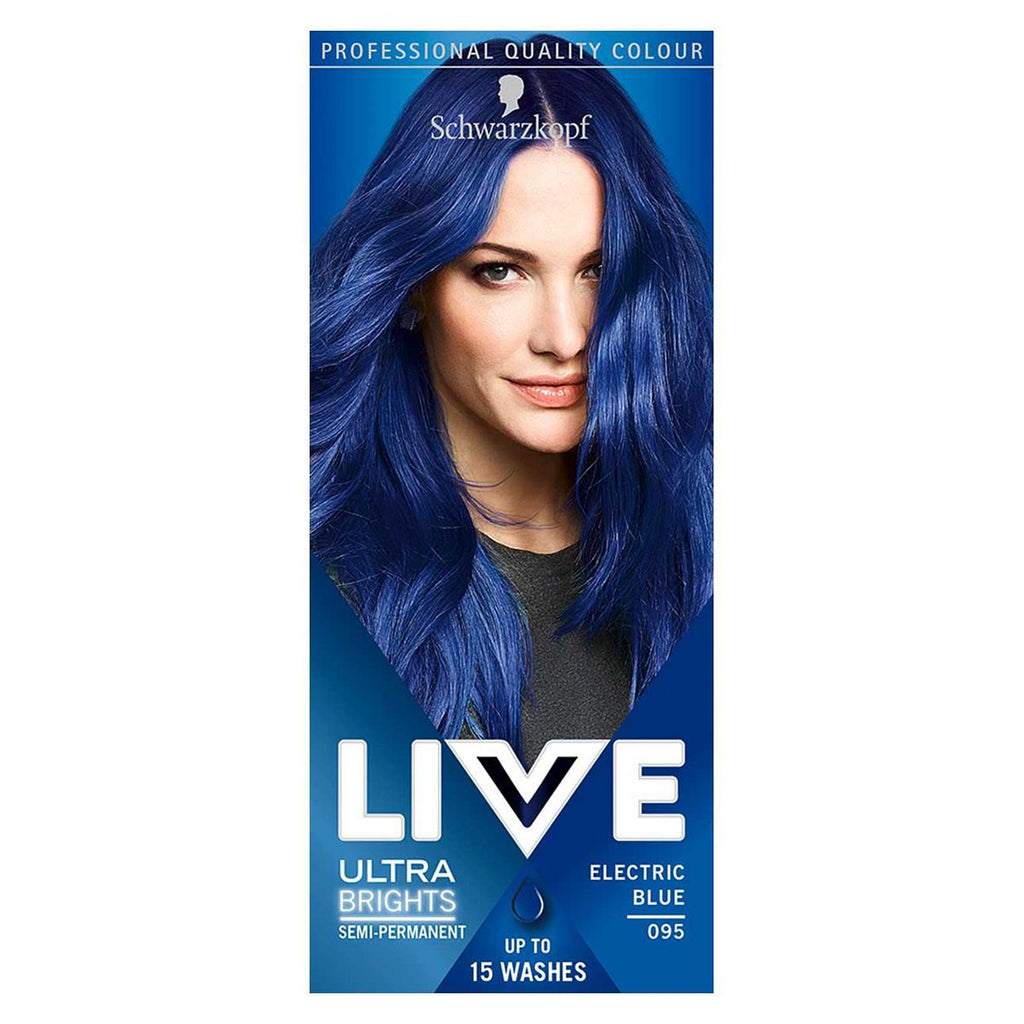 Schwarzkopf LIVE Electric Blue 095 Semi-Permanent Hair Dye