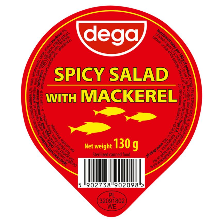 Dega Spicy Salad with Mackerel 130g