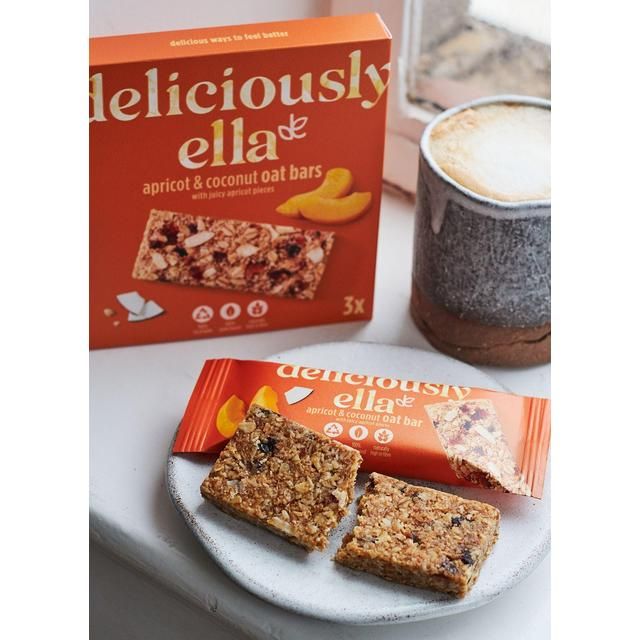 Deliciously Ella Apricot &amp;amp; Coconut Oat Bar Multipack   3 x 50g